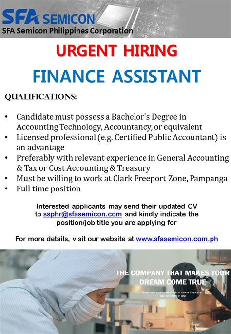 Urgent! Cpa jobs in Pampanga .